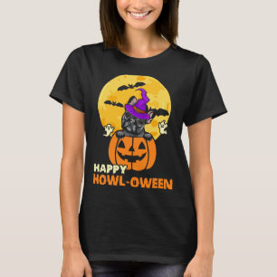 Black French Bulldog Witch Dog Lover Happy T-Shirt