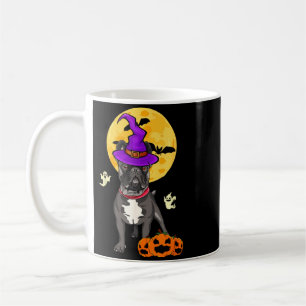 Black French Bulldog Witch Halloween Costume Dog Coffee Mug