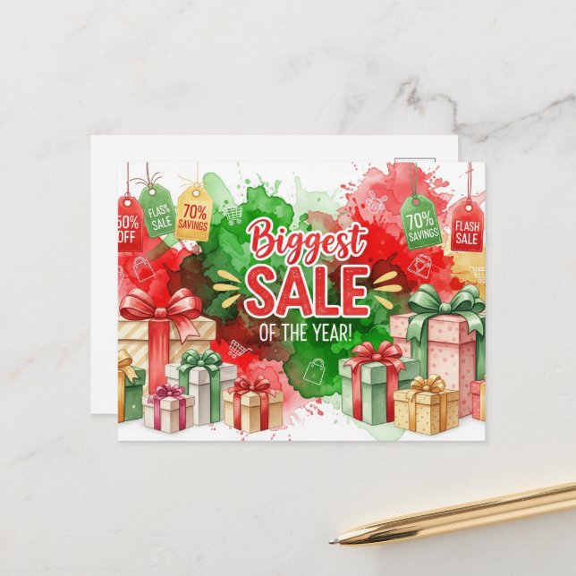 Black Friday & Cyber Monday: Postcard (Front/Back In Situ)