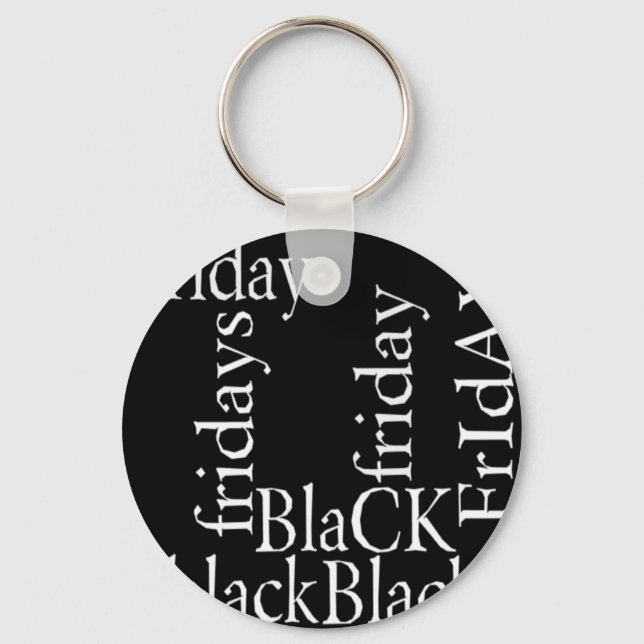 Black Friday Design Key Ring (Front)