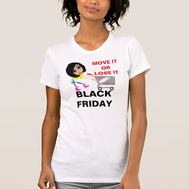 Black Friday Ladies Casual Scoop T-Shirt (Front)