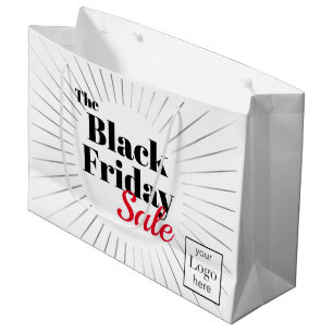 Black Friday Logo Business Sale Large Gift Bag