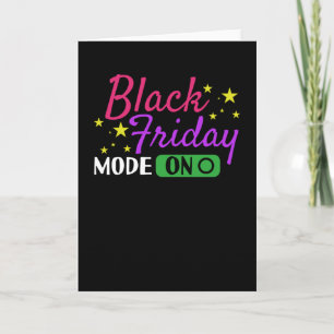 Black Friday Mode On Deal Shopping Card