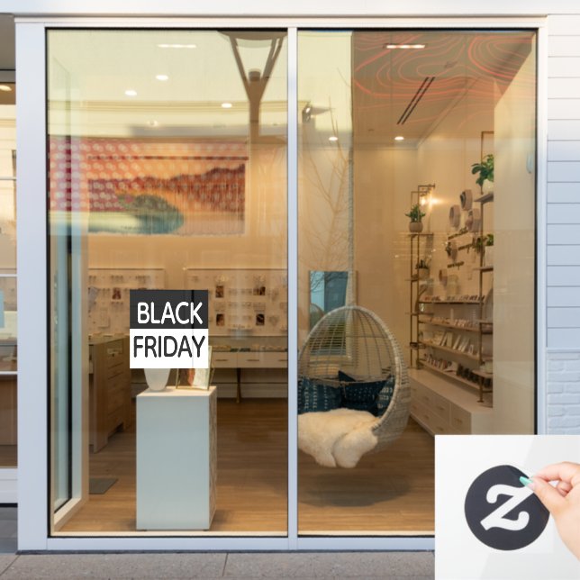 Black Friday - Modern, Minimial Black & White (Store Window)