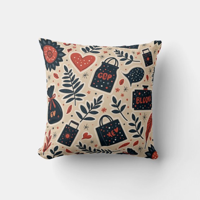 Black Friday pillow Cushion (Front)