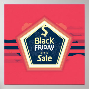 Black Friday Sale Ad Vintage Poster