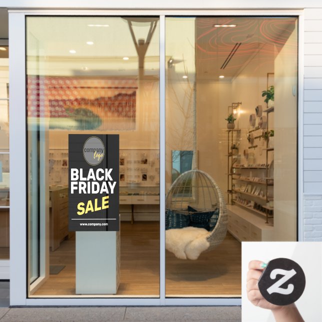 BLACK FRIDAY SALE BOLD BUSINESS LOGO MARKETING  (Store Window)