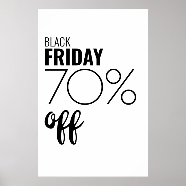 Black Friday Sale Business Discount Store Poster (Front)