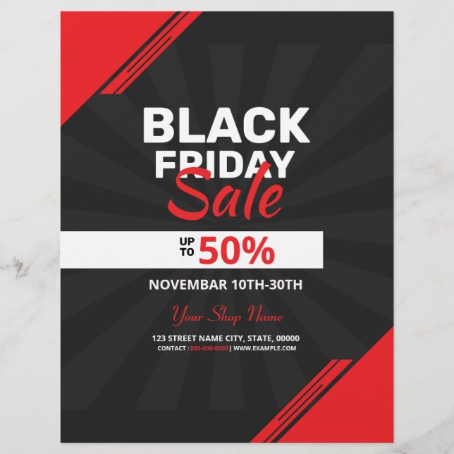 Black Friday Sale Flyer (Front)