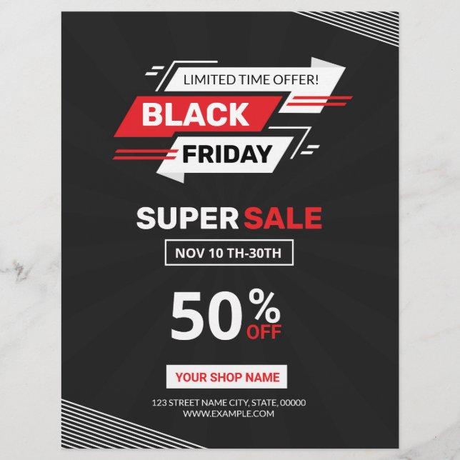 Black Friday Sale Flyer (Front)