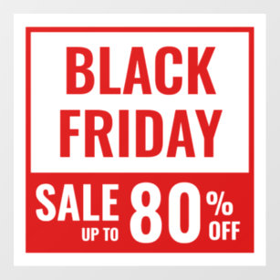 Black Friday Sale Marketing Retail Store Wall Decal