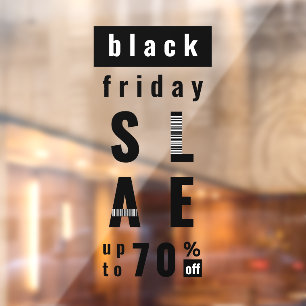 Black Friday Sale   Modern Barcode Typography