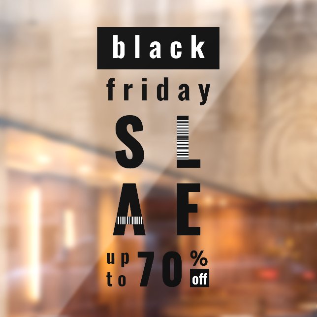 Black Friday Sale | Modern Barcode Typography (Sheet 2)