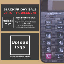 Black Friday Sale on Black Enclosure Card