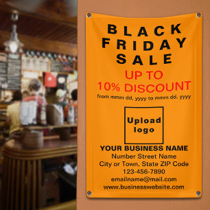 Black Friday Sale on Orange Colour Banner