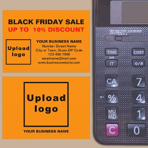Black Friday Sale on Orange Colour Enclosure Card