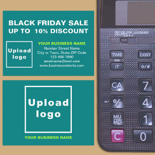 Black Friday Sale on Teal Green Enclosure Card