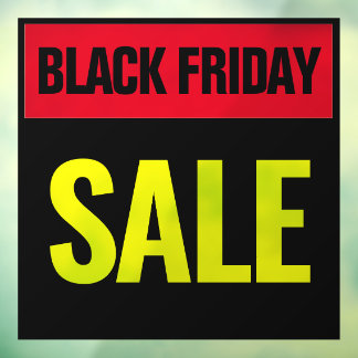 Black Friday Sale Simple Minimalist Red & Yellow