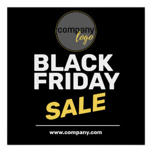 BLACK FRIDAY SALE YELLOW COMPANY OWN LOGO WEBSITE  POSTER