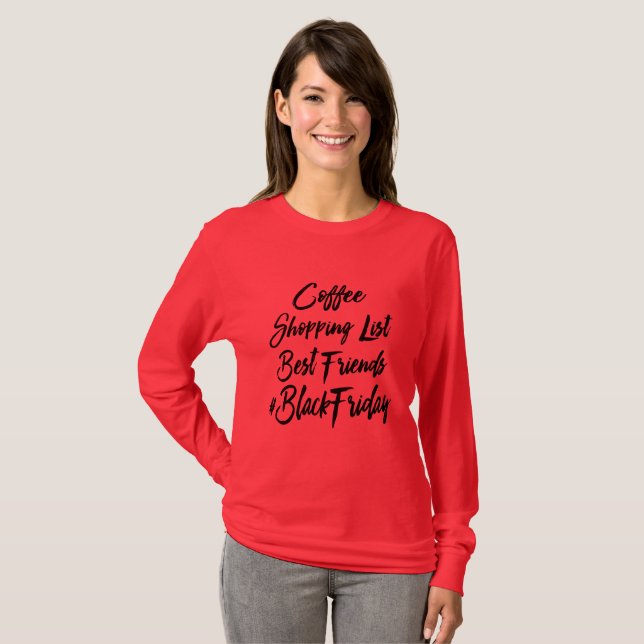 Black Friday Shopping Shirt (Front Full)