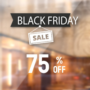 Black Friday Store Sale Black and White