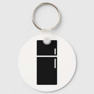 black fridge refrigerator icon key ring