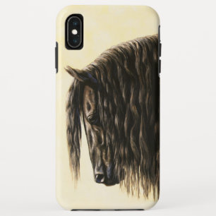 Black Friesian Draught Horse iPhone XS Max Case
