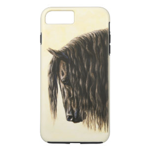 Black Friesian Draught Horse iPhone 8 Plus/7 Plus Case