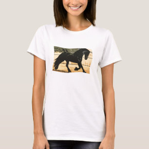 Black Friesian Horse T-shirt