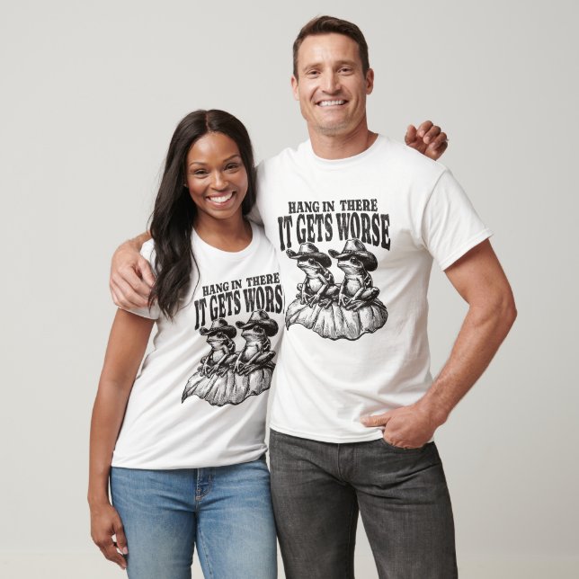 Black Frogs Cowboy Hats Worse Tee (Unisex)