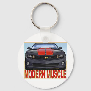 BLACK_FRONT_CAMARO.png Key Ring