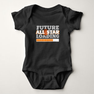 Black Future All Star Loading Baby Basketball Bodysuit