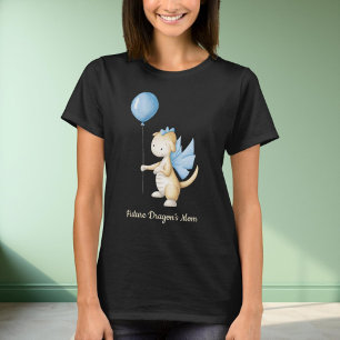 Black Future Dragon’s Mum Baby Dragon Mum to Be T-Shirt