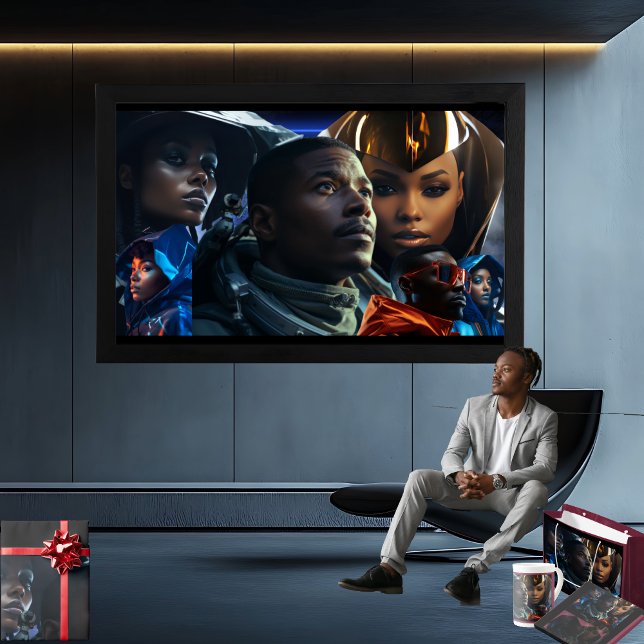Black Future Post-it Notes (Get the full "Black Future" collection at  https://bit.ly/BlackFutureZazzle)