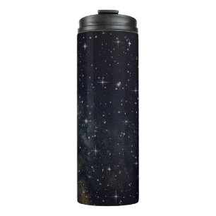 Black Galaxy Starry Night Thermal Tumbler