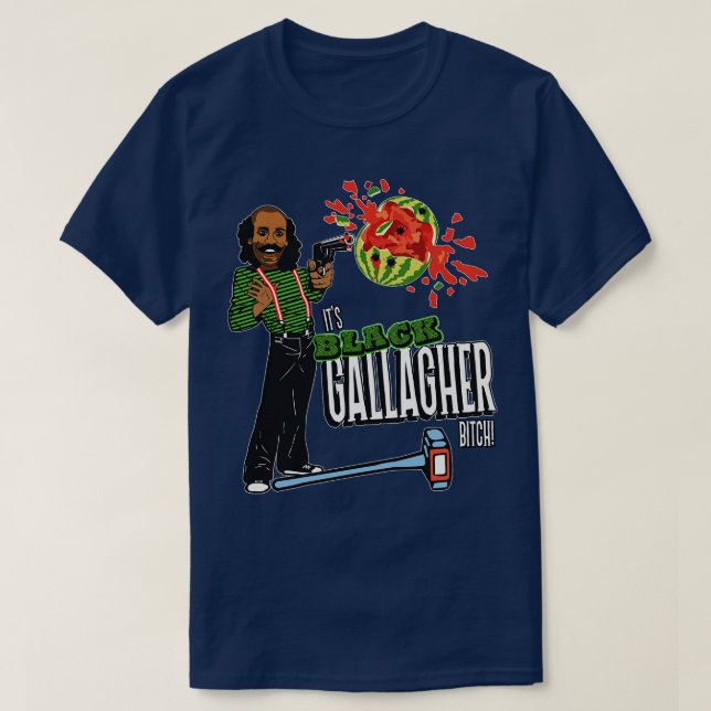 Black Gallagher T-Shirt (Design Front)
