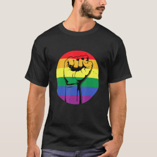 Black Gay Afro American Pro Black Lgbt Pride Month T-Shirt