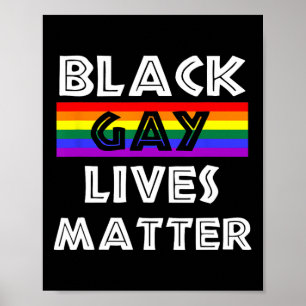 Black Gay Lives Problem Black History Month Africa Poster