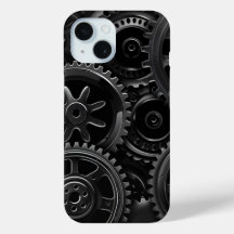 Black Gear Matrix Phone Case