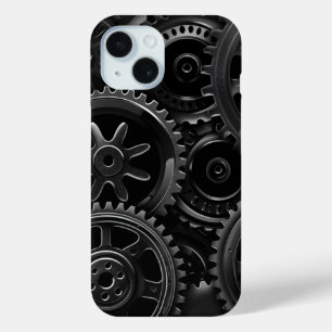 Black Gear Matrix Phone Case