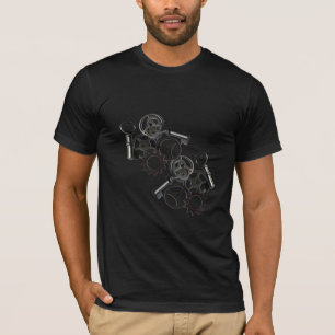 Black Gears and Keys T-Shirt