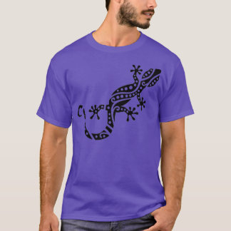 Black gecko design  T-Shirt