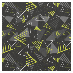 Black Geo Pop Print Fabric