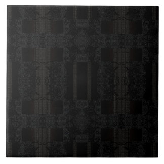 Black Geometric Pattern – Modern Minimalist Design Ceramic Tile