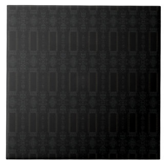 Black Geometric Pattern – Modern Minimalist Design Ceramic Tile