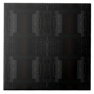 Black Geometric Pattern – Modern Minimalist Design Ceramic Tile
