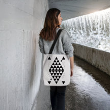 Black Geometric Triangles