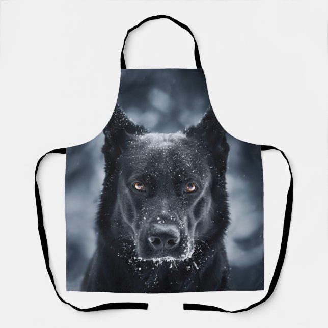Black German Shepherd Apron (Front)