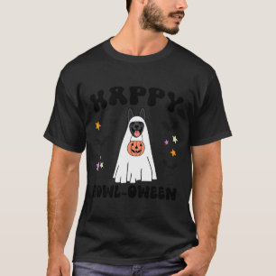 Black German Shepherd Boo Ghost Dog Happy T-Shirt