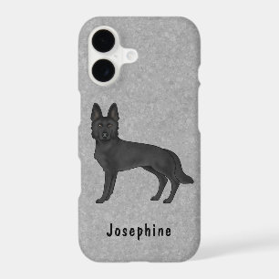 Black German Shepherd Cute Dog With Custom Name